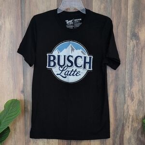 Brew City Black Short Sleeve Busch Latte Tee M              P416